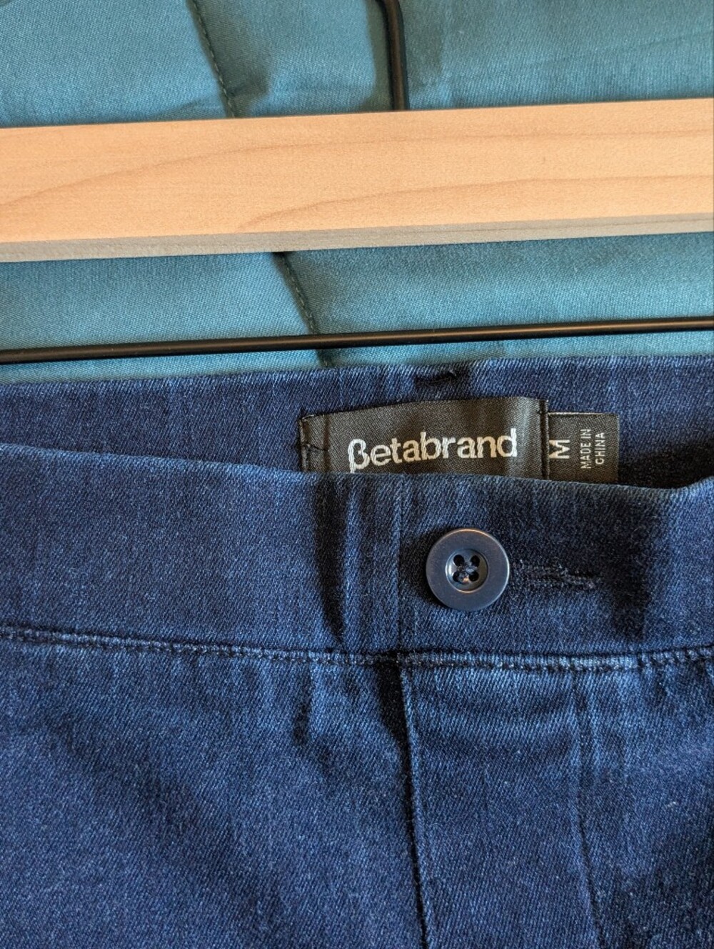 Betabrand Denim Yoga Pant Bootcut Medium